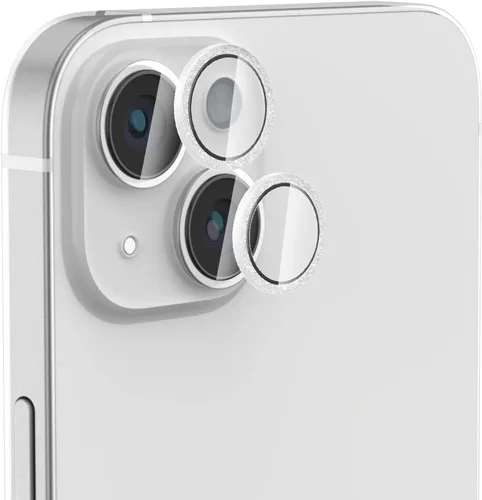 Vista 7 de [Azul brillante] [2 juegos] para iPhone 14/iPhone 14 Plus protector de lente, protector de pantalla de vidrio templado, protector de pantalla
