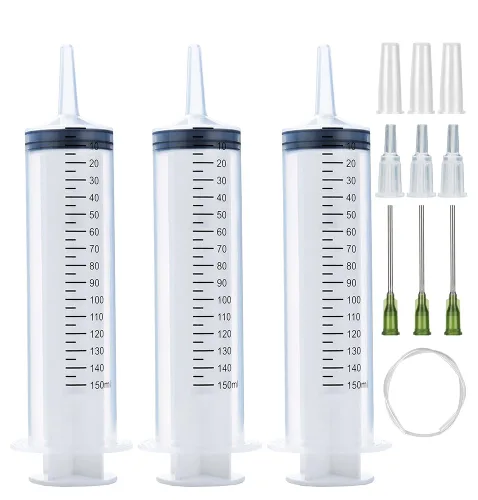 Vista 17 de Paquete de 3 jeringas de 0.7 fl oz con tapa, jeringas de plástico empaquetadas individualmente para laboratorios, medición de líquidos, alimentación