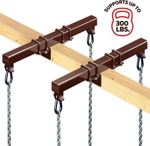 Vista 3 de Swurfer Soporte de conversión Swingset, sin árbol, sin problema, convierte tu columpio en un Swurfset, soporte para planeador de caballos resistente