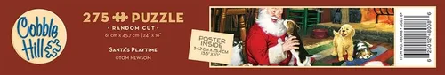 Vista 5 de Cobble Hill - Rompecabezas de 275 piezas de fácil manejo, juego de Papá Noel, póster de muestra incluido