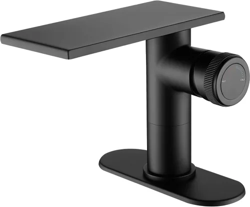 Vista 13 de becola Grifo Moderno de Lavabo de Baño, Grifo Alto para Lavabo de Baño, Grifo de Lavabo de Cuerpo en Níquel Cepillado, Grifo de Orificio Único