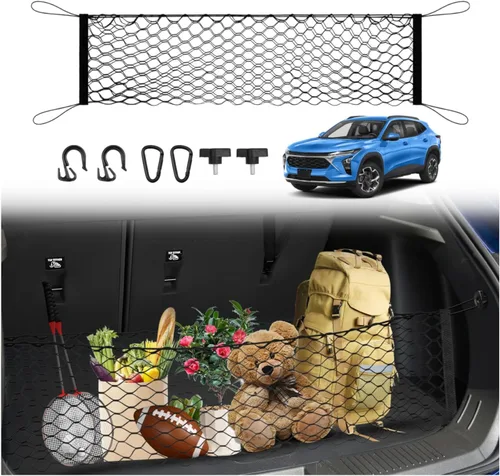 Vista 8 de Karltys Red de carga para red de maletero BMW X5 2021-2026 Red de malla elástica estilo sobre Ganchos de metal resistentes Accesorios BMW X5