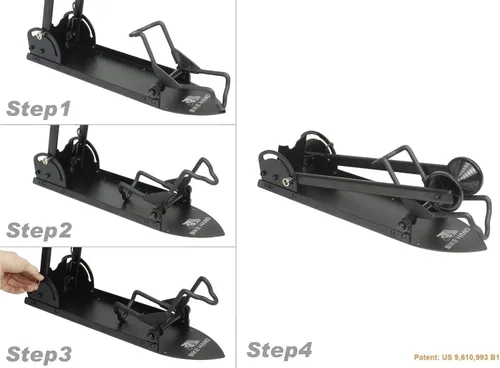 Vista 5 de BikeHand Soporte de estacionamiento para bicicleta – para bicicletas de montaña y de carretera, almacenamiento de garaje en interiores y exteriores