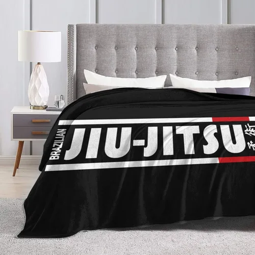 Vista 5 de Jiu Jitsu - Manta de franela suave y mullida para sofá, cálida y decorativa