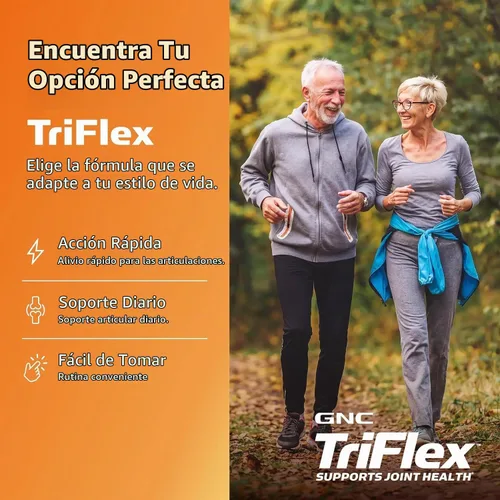 Vista 5 de GNC TriFlex Fast-Acting, Improves Joint Comfort & Stiffness, 120 Caplets