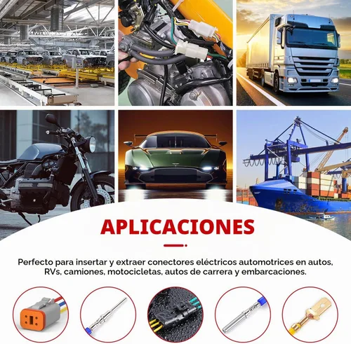 Vista 7 de Kit de herramienta de crimpado Knoweasy para conectores Deutsch DT: Crimpador de barril cerrado y barril abierto, herramienta de extracción