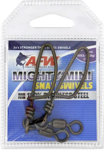 Vista 10 de American Fishing Wire Mighty Mini grúa giratoria, línea de pesca esencial, equipo de pesca compacto, giro de agua salada, giro de acero inoxidable