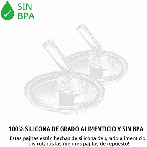 Vista 5 de Greant 2 popotes de repuesto compatibles con botellas THERMOS FOOGO de 10 onzas (modelo BS535), piezas de repuesto sin BPA compatibles con FOOGO