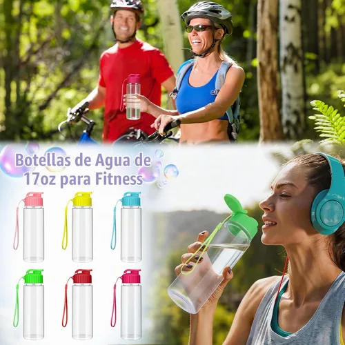 Vista 4 de mwellewm Botellas de agua a granel paquete de 24, botellas de agua de 6