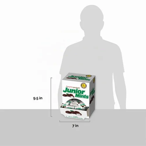 Vista 6 de Tootsie Roll Mentas cremosas junior en chocolate puro, mini cajas, 72 unidades, 31.68 onzas
