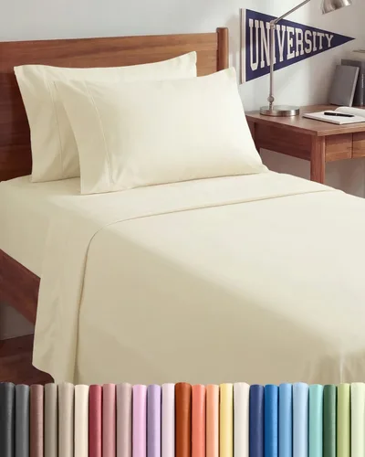 Vista 199 de Juego de sábanas Twin de 4 piezas - Cómodo, transpirable y refrescante - Juego de ropa de cama de lujo de hotel ultrasuave con bolsillos profundos