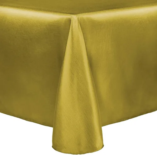 Vista 18 de Ultimate Textile Majestic - Mantel ovalado reversible Shantung Satin (60 x 144 pulgadas), color amarillo claro