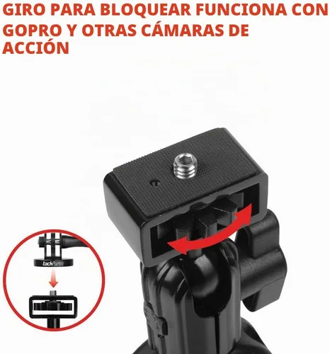 Vista 7 de Tackform Soporte para reposacabezas para GoPro y otras cámaras de acción, 10.75 pulgadas