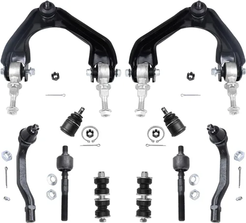 Vista 104 de Detroit Axle - Kit de suspensión delantera de 10 piezas para Chevrolet Trailblazer GMC Envoy 2004-2007 2005 2006 Soportes de brazo de control