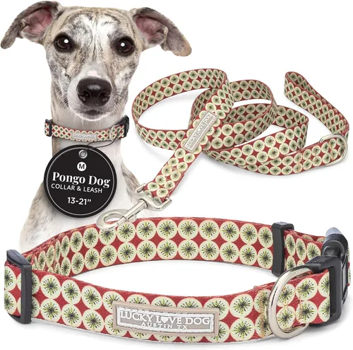 Vista 65 de Lucky Love Dog - Collar de perro ajustable con hebilla de fácil clic para los pequeños, duradero y cómodo para perros machos y hembras, collar