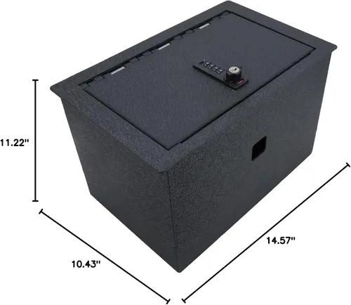 Vista 7 de Caja Fuerte de Consola Central Caja Fuerte para Pistolas Compatible con Chevrolet Suburban y Tahoe 2015-2020, GMC Yukon y Yukon XL 2015-2020