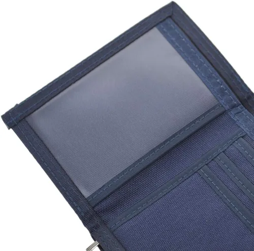 Vista 9 de TOPTIE Billetera triple para hombre, estilo casual, con 7 ranuras para tarjetas de crédito, capacidad extra, Negro