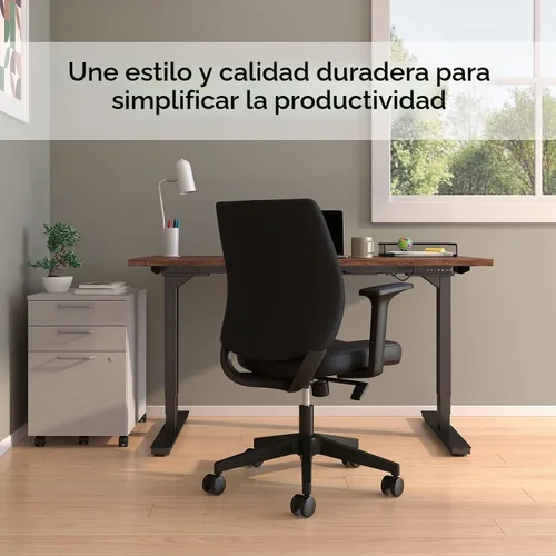 Vista 7 de Staples - Silla ergonómica para tareas, tela, color negro, base giratoria