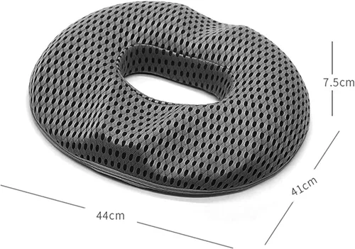 Vista 2 de Cojín hemmoroide para silla de oficina, almohada de alivio del dolor de ciática para sentarse, cojines de espuma viscoelástica prémium para aliviar