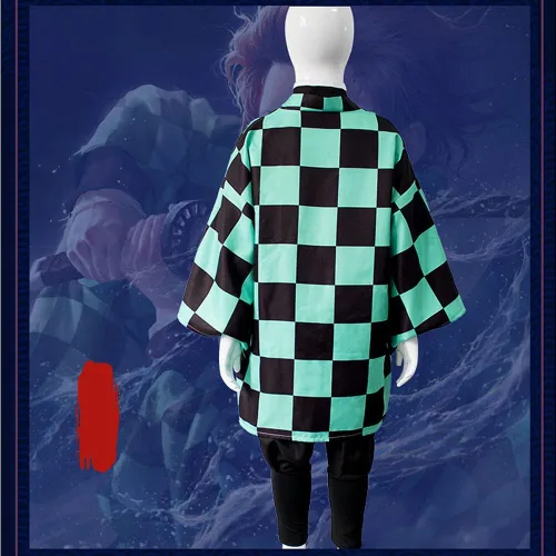 Vista 8 de Tanjiro - Disfraz de kimono de anime para Halloween traje de uniforme
