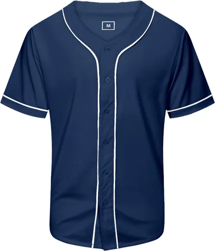 Vista 8 de Camisa de béisbol lisa en blanco, camisas de manga corta con botones, uniforme deportivo de hip hop para hombres y mujeres adultos