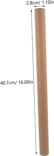 Vista 2 de Paquete de 10 tubos de correo de papel kraft de 1.5 x 12 tubos de cartón para almacenamiento de envío, soporte de tubo de póster, material de papel