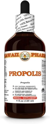 Vista 10 de Tintura de propóleos, hecha en Hawaii, totalmente natural, vegano, extracto líquido puro, 2 onzas líquidas