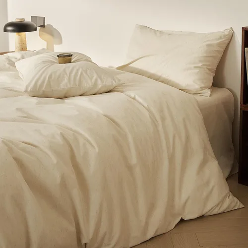 Vista 228 de mixinni Juego de funda de edredón vintage a rayas, tamaño twin, juego de ropa de cama de 3 piezas, 100% algodón lavado, suave y transpirable, funda