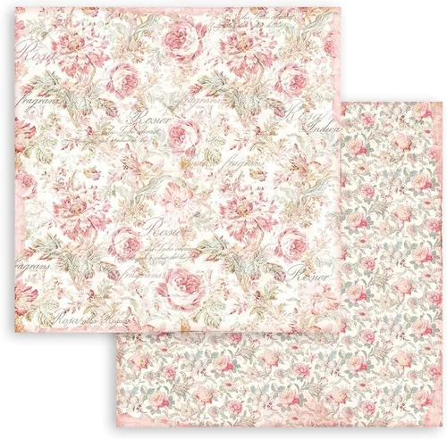 Vista 8 de Scrapbooking Bloc pequeño 10 hojas CM 20.3 x 20.3 (8 x 8 pulgadas) Selección de fondos - Rosa Perfum