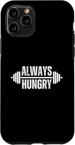 Vista 26 de iPhone 11 Pro Max Funny Body builder Always Hungry Gym Lover Workout Joke Case