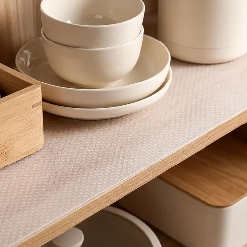 Vista 4 de Revestimientos para armarios de cocina de 10 pulgadas de ancho x 20 pies, no adhesivos, antideslizantes, impermeables, de agarre fuerte