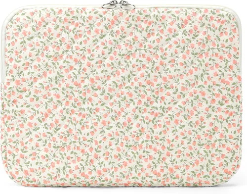 Vista 31 de Funda acolchada para laptop de 15 a 15.6 pulgadas, bonita funda protectora acolchada para computadora portátil con estampado floral para MacBook