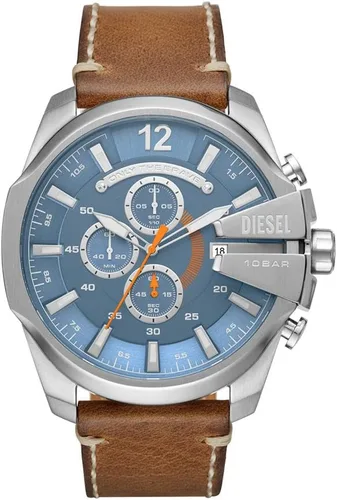 Vista 11 de Diesel Mega Chief Reloj de acero inoxidable para hombre con movimiento analógico o digital