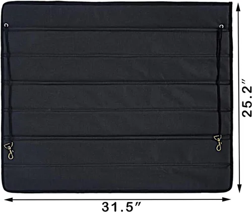 Vista 3 de otoez Protector de parachoques para automóviles, protector de parachoques trasero plegable para camión, tapete universal para maletero, tapete