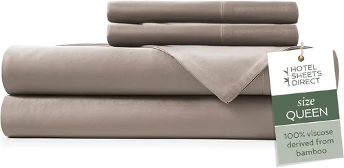 Vista 15 de Hotel Sheets Direct - Juego de sábanas 100% viscosa derivada de bambú tamaño individual - sábanas refrescantes con 1 funda de almohada