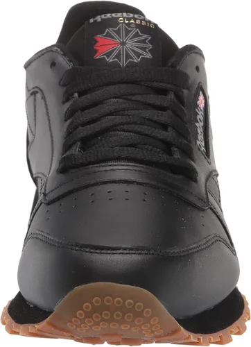 Vista 2 de Reebok, zapatilla informal clásica de piel, para hombre., negro