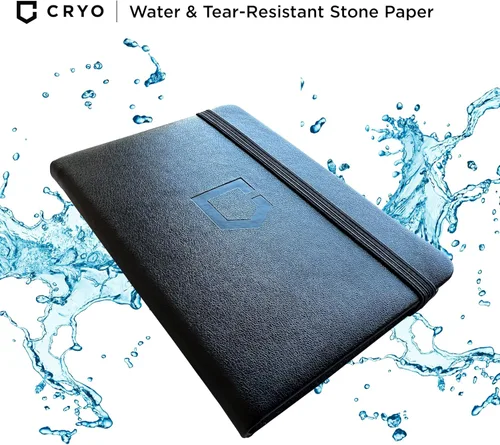 Vista 4 de CRYO Cuaderno de almacenamiento de frases criptográficas – Impermeable Bitcoin Recovery Phrase Crypto Password Keeper – 12 a 24 Word Cold Wallet