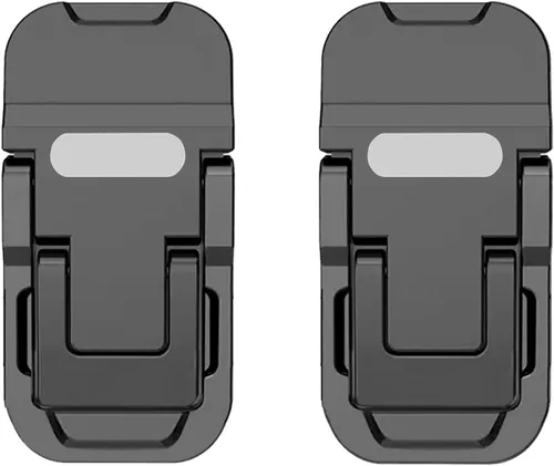 Vista 9 de Mini soporte portátil para teclado de computadora de escritorio, elevador de teclado de aleación de zinc con 2 ángulos ajustables, elevador plegable