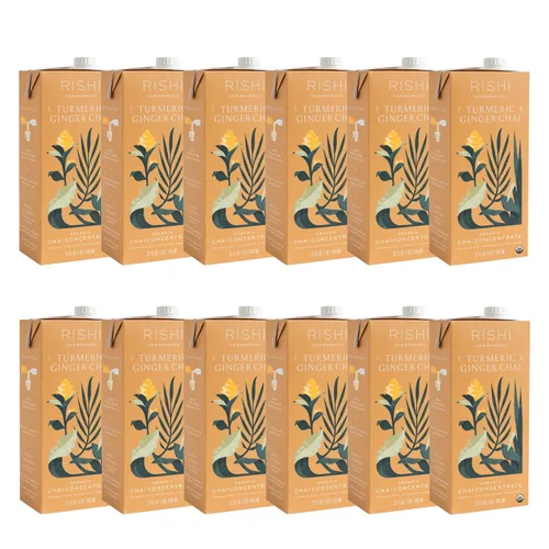 Vista 20 de Rishi Tea Concentrado de Bebida London Fog - Certificado Orgánico USDA, Té Negro y Bergamota, Incremento de Energía - Caja de 32 fl oz, 8 Porciones