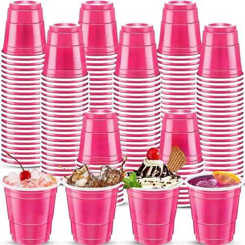 Vista 29 de 500 piezas vasos de chupito de 2 onzas de colores surtidos, vasos de chupito coloridos de plástico neón para beber, degustaciones servidas