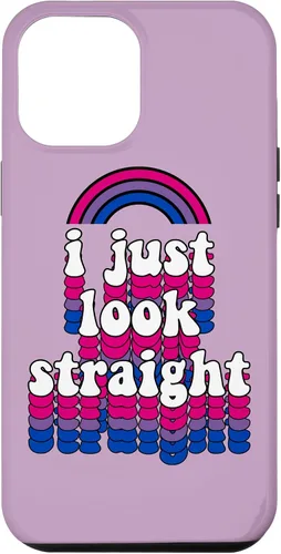 Vista 26 de I Just Look Straight Bisexual Rainbow Bisexual Pride Flag Case for iPhone 17