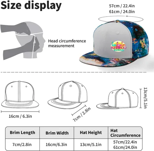 Vista 3 de Hats for Women Fashionable Flamingo Sport Caps for Womens Pickleball Hat Adjustable Flamingo Squad Baseball Cap Women