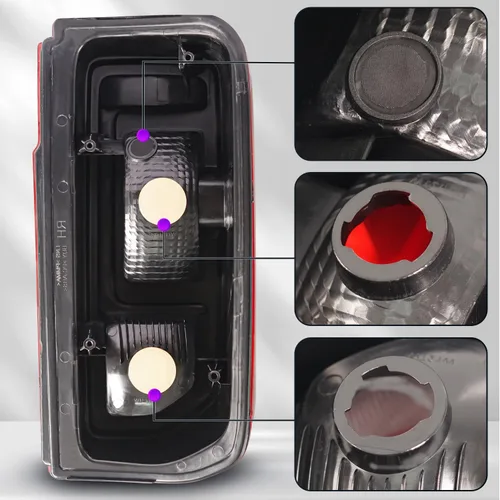 Vista 4 de Luz trasera lateral del conductor compatible con Ford Bronco 2021-2025 Modelo halógeno de estilo de fábrica OE (sin bombilla)