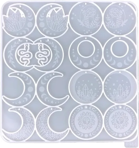 Vista 11 de Moldes de fundición de resina para joyas, aretes de gota de agua, moldes de resina de silicona para joyería Bl