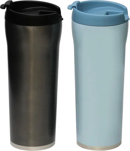Vista 21 de MIRA Taza de viaje para café de 12 onzas, vaso aislado de acero inoxidable con tapa a prueba de fugas, taza para bebidas calientes y frías