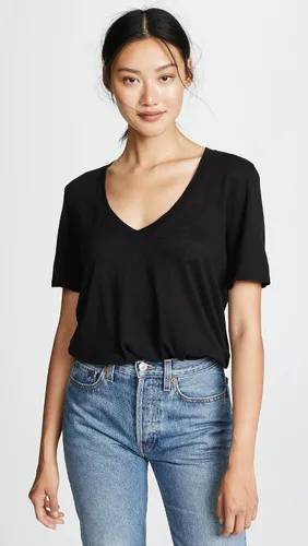 Vista 2 de Splendid Camiseta de manga corta con cuello en V para mujer