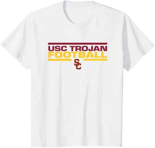 Vista 4 de Camiseta con licencia oficial de USC Trojans Football Tackle, Negro