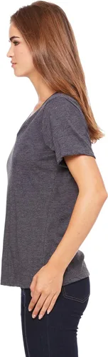 Vista 4 de Bella Canvas Camiseta relajada con cuello en V SS