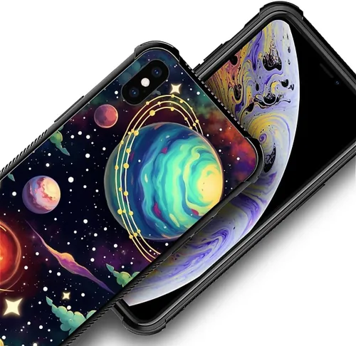 Vista 184 de Funda compatible con iPhone XR, diseño de elefantes africanos para niñas, diseño de patrón a prueba de golpes, antiarañazos, carcasa trasera