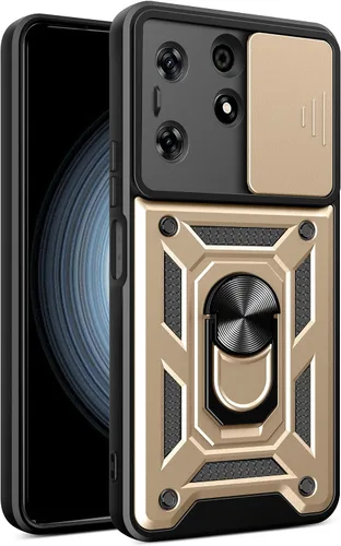 Vista 32 de Compatible con Tecno Camon 18P Bracket Shell, Slide Camera Lens Cover Case Azul